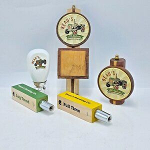 Beau's All Natural Brewing Co. Tap Handle Lot (5) - Lug Tread, Full Time, Wood